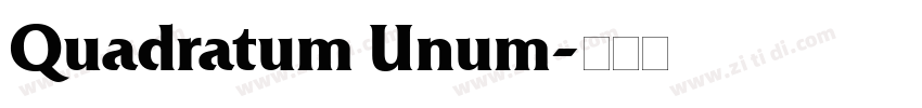 Quadratum Unum字体转换